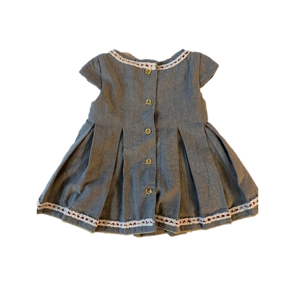 Girls TAHARI Baby Dress 3-6M Gray - Picture 2 of 7